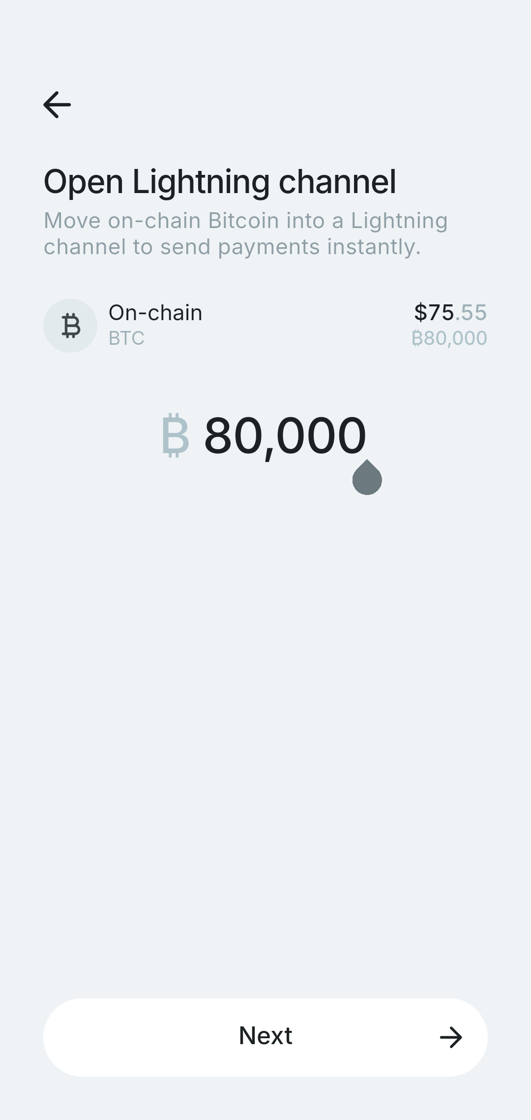 Enter channel amount